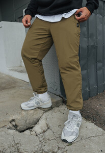 Фото - Утеплені джогери кольору хакі Staff ba khaki fleece - Men box
