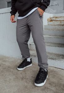 Фото - Сірі утеплені джогери Staff ba gray fleece - Men box