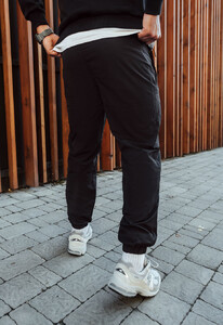Фото - Утеплені джогери чорного кольору Staff ba black fleece - Men box