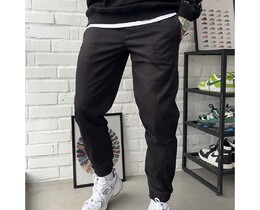 Фото - Однотонные черные джоггеры Staff lo black - Men box