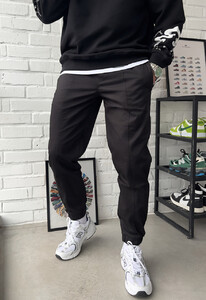 Фото - Однотонные черные джоггеры Staff lo black - Men box