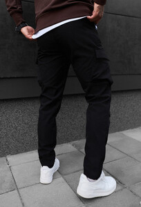 Фото - Утеплені штани карго Staff st cargo black fleece - Men box