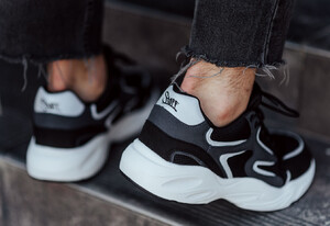 Фото - Демисезонные кроссовки Staff gray & black - Men box