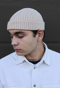Фото - Світло-бежева шапка біні Staff light beige - Men box