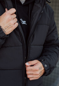 Фото - Однотонная зимняя куртка Staff kob black - Men box
