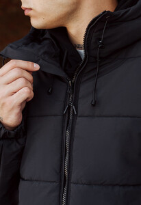 Фото - Однотонная зимняя куртка Staff kob black - Men box