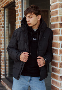 Фото - Однотонная зимняя куртка Staff kob black - Men box