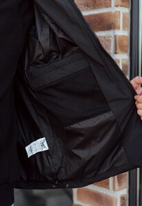 Фото - Однотонная зимняя куртка Staff kob black - Men box