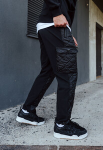 Фото - Утепленные мужские черные штаны Staff diamond black - Men box