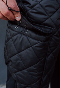 Фото - Утепленные мужские черные штаны Staff diamond black - Men box