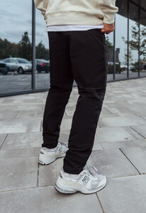 Фото - Чорні утеплені штани для чоловіків Staff ap microfleece black - Men box