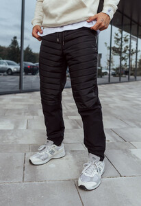 Фото - Чорні утеплені штани для чоловіків Staff ap microfleece black - Men box