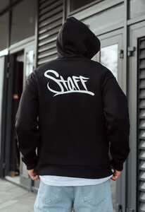 Фото - Універсальне чорне худі Staff black logo back oversize fleece - Men box