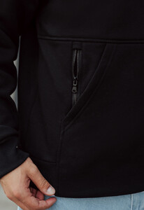 Фото - Універсальне чорне худі Staff black logo back oversize fleece - Men box
