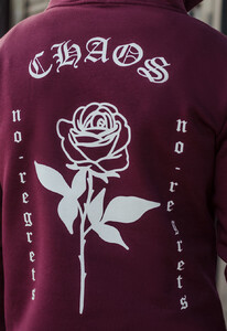 Фото - Утеплене худі бордового кольору Staff chaos fleece - Men box