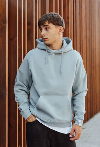 Фото - Базове блакитне оверсайз худі Staff light blue basic oversize fleece - Men box