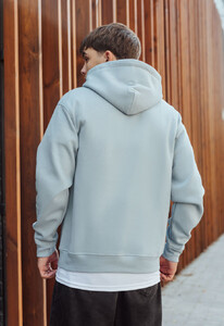 Фото - Базове блакитне оверсайз худі Staff light blue basic oversize fleece - Men box