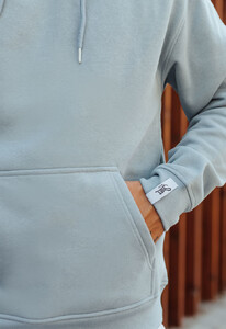 Фото - Базове блакитне оверсайз худі Staff light blue basic oversize fleece - Men box