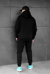 Фото - Теплый спортивный костюм Staff jax black oversize fleece - Men box