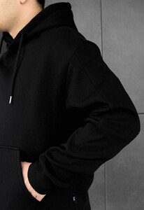 Фото - Теплый спортивный костюм Staff jax black oversize fleece - Men box