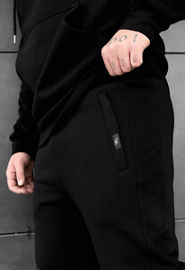 Фото - Теплый спортивный костюм Staff jax black oversize fleece - Men box