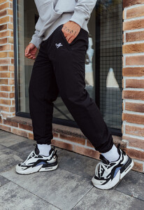 Фото - Черные утепленные джоггеры Staff ba logo black fleece - Men box