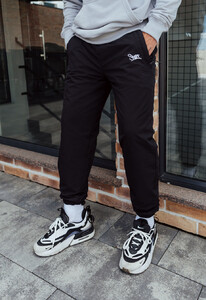 Фото - Черные утепленные джоггеры Staff ba logo black fleece - Men box