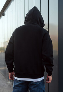 Фото - Зимове однотонне худі Staff black oversize fleece - Men box