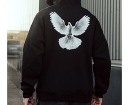 Фото - Худи с белой птицей Staff flight oversize fleece - Men box