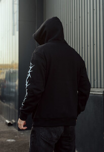 Фото - Теплое черное худи Staff prickle & logo fleece - Men box