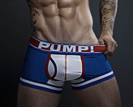 Фото - Чоловічі труси боксерки Pump. Колір синій. Артикул: 04-0949 - Men box