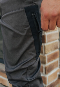 Фото - Серые утепленные штаны Staff coa cargo gray fleece - Men box
