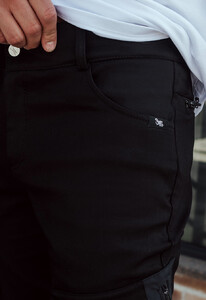 Фото - Утепленные мужские штаны Staff coa cargo black fleece - Men box