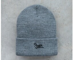 Фото - Утепленная шапка в цвете графит Staff graphite logo - Men box