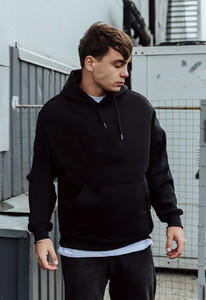Фото - Черное худи с розовым принтом Staff paradise oversize fleece - Men box