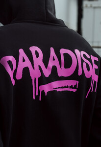 Фото - Черное худи с розовым принтом Staff paradise oversize fleece - Men box