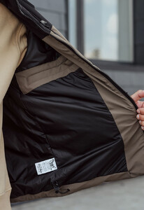 Фото - Двухцветная зимняя куртка Staff pl khaki & black - Men box