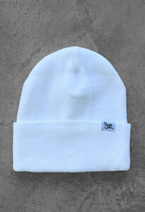 Фото - Біла однотонна шапка Staff white basic - Men box