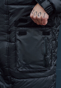 Фото - Зимняя удлиненная парка Staff ta black - Men box