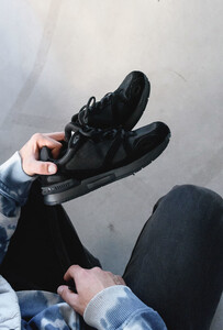 Фото - Кросівки чоловічі чорного кольору Staff all black - Men box