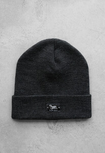 Фото - Тепла шапка у кольорі графіт Staff graphite basic logo - Men box