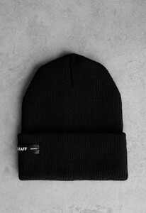 Фото - Шапка зимняя черного цвета Staff black original - Men box