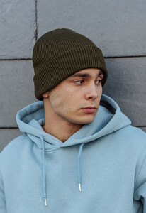 Фото - Тепла шапка у кольорі хакі Staff khaki basic2 - Men box