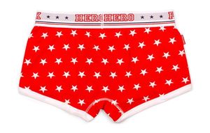 Фото - Стильные красные трусы со звездами  Pink Hero - Men box