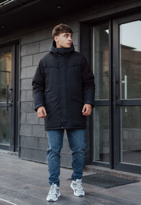 Фото - Зимова чоловіча куртка парка Staff sta navy & black - Men box