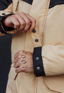 Фото - Бежево-черная зимняя парка Staff sta beige & black - Men box