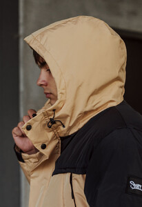 Фото - Бежево-черная зимняя парка Staff sta beige & black - Men box