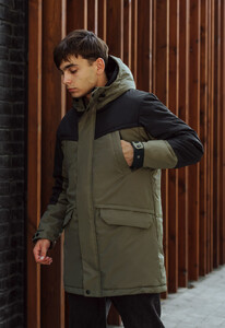 Фото - Зимова парка для чоловіків Staff sta khaki & navy - Men box