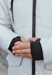 Фото - Сіро-біла зимова парка Staff nim white gray - Men box