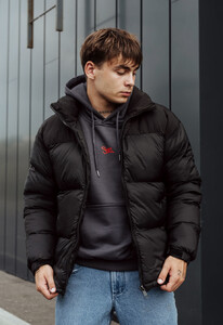Фото - Зимняя оверсайз куртка Staff black oversize - Men box
